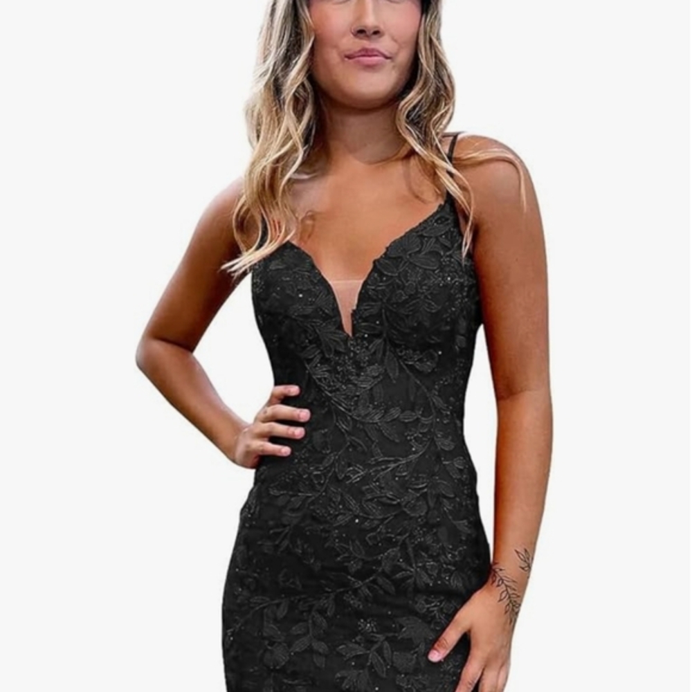 Never worn formal open back dress